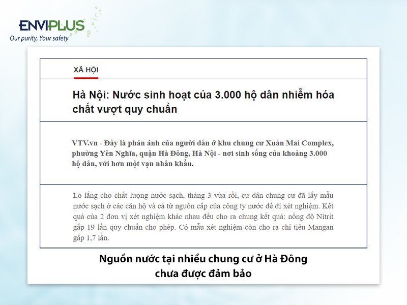 Mua lọc tổng chung cư tại Hà Đông ở đâu giá tốt?