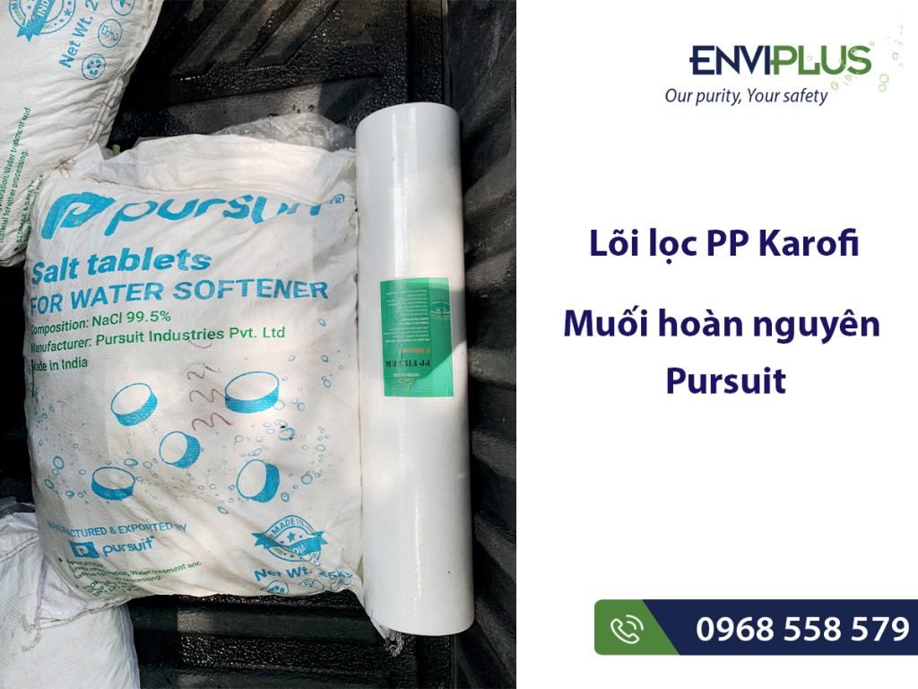 Muối lọc tổng và lõi của Karofi bao bì mới