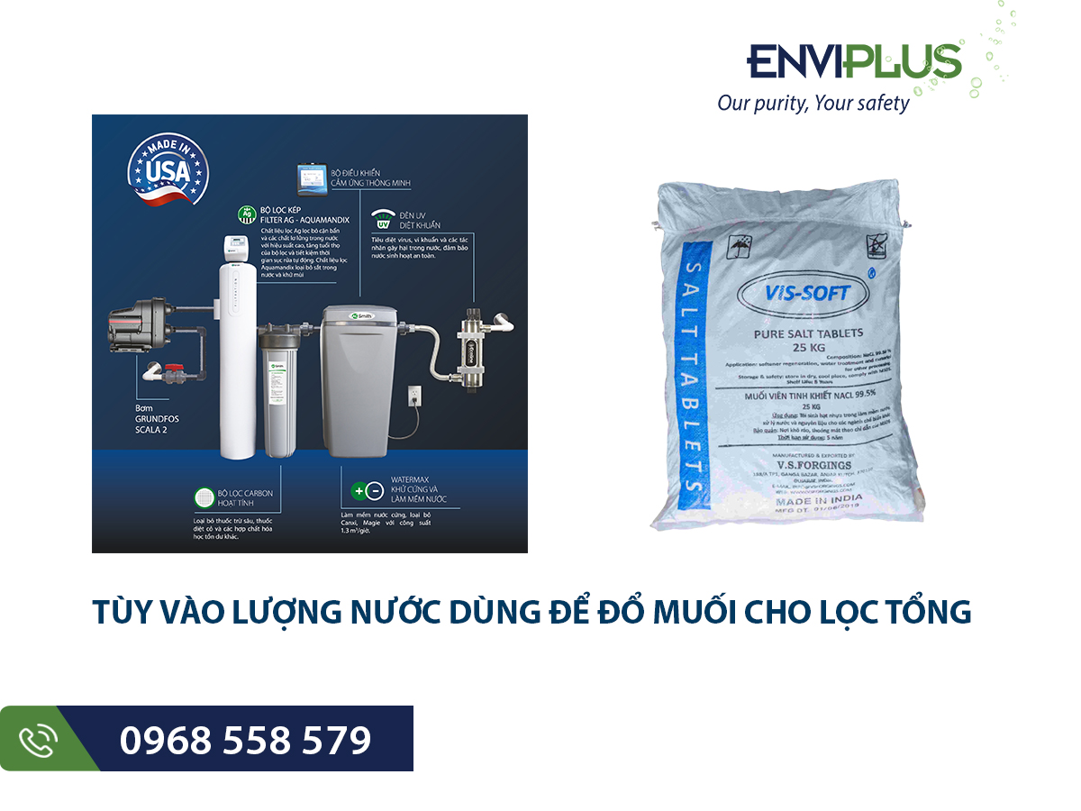 Muối viên tinh khiết cho hệ thống lọc nước