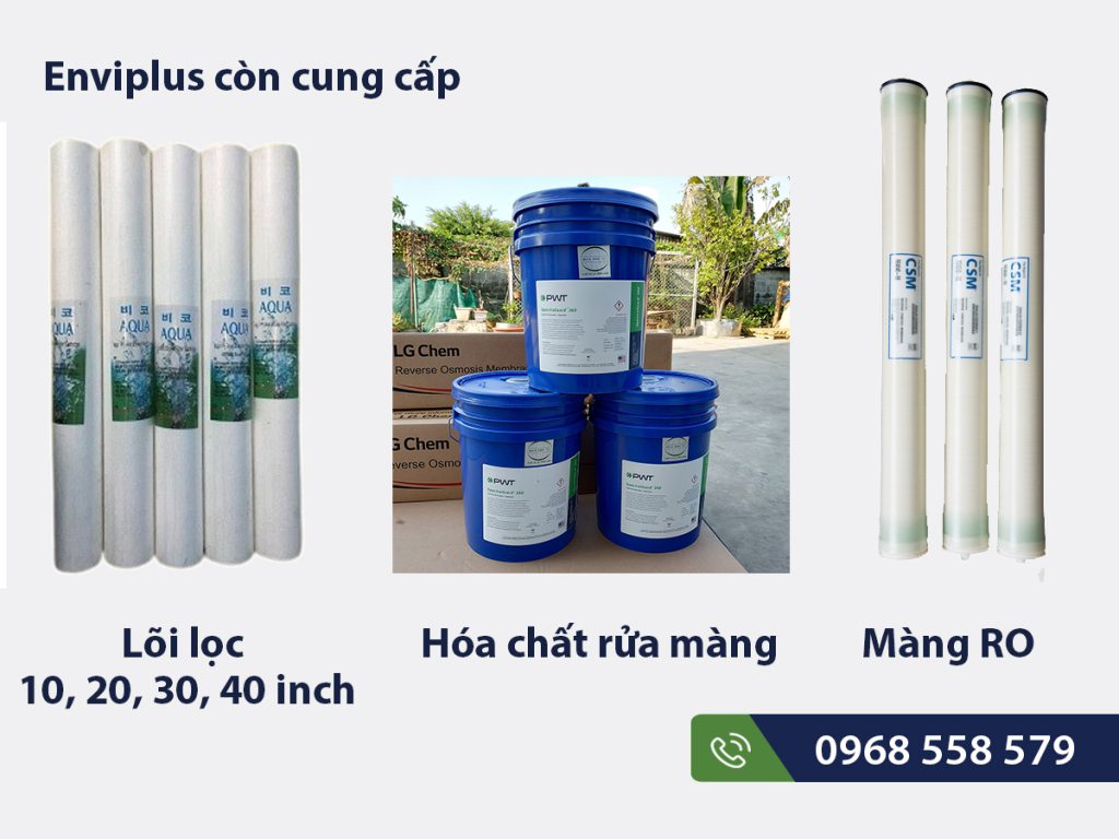 Nhà phân phối muối, lõi lọc, màng Ro, hóa chất rửa màng RO