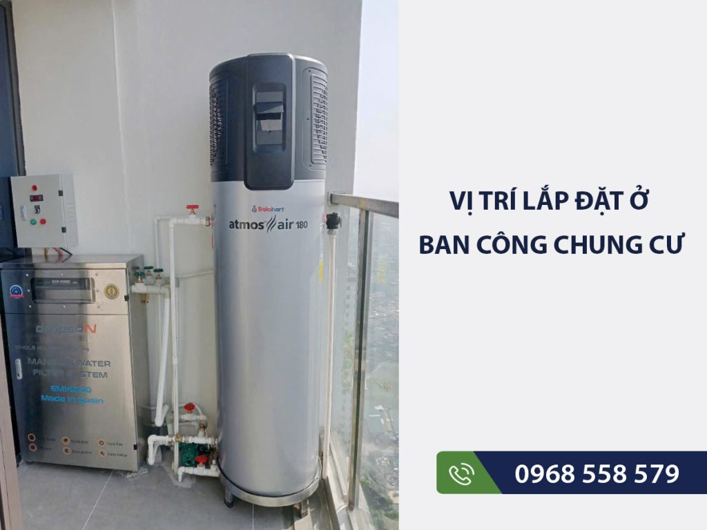 Vị trí lắp đặt lý tưởng là trên mái tòa nhà