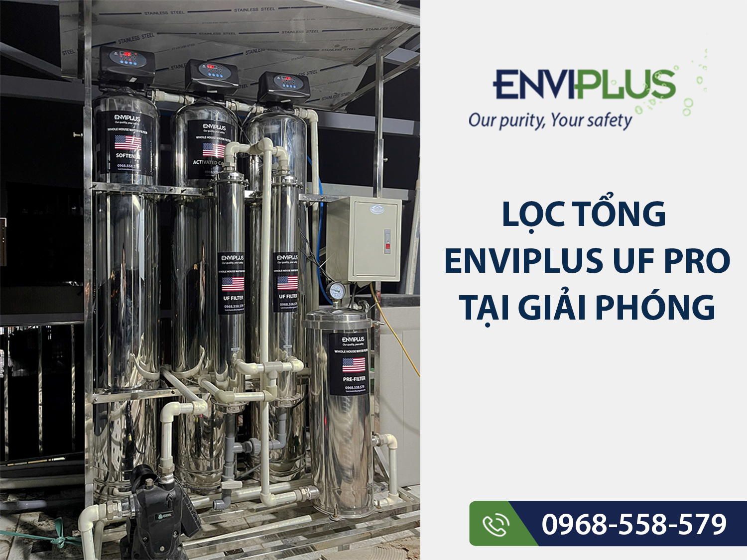 Lọc tổng Enviplus UF Pro tại Giải Phóng