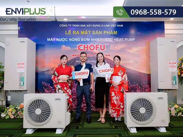 Ra mắt máy heat pump bơm nhiệt Chofu Ecocute tại Việt Nam