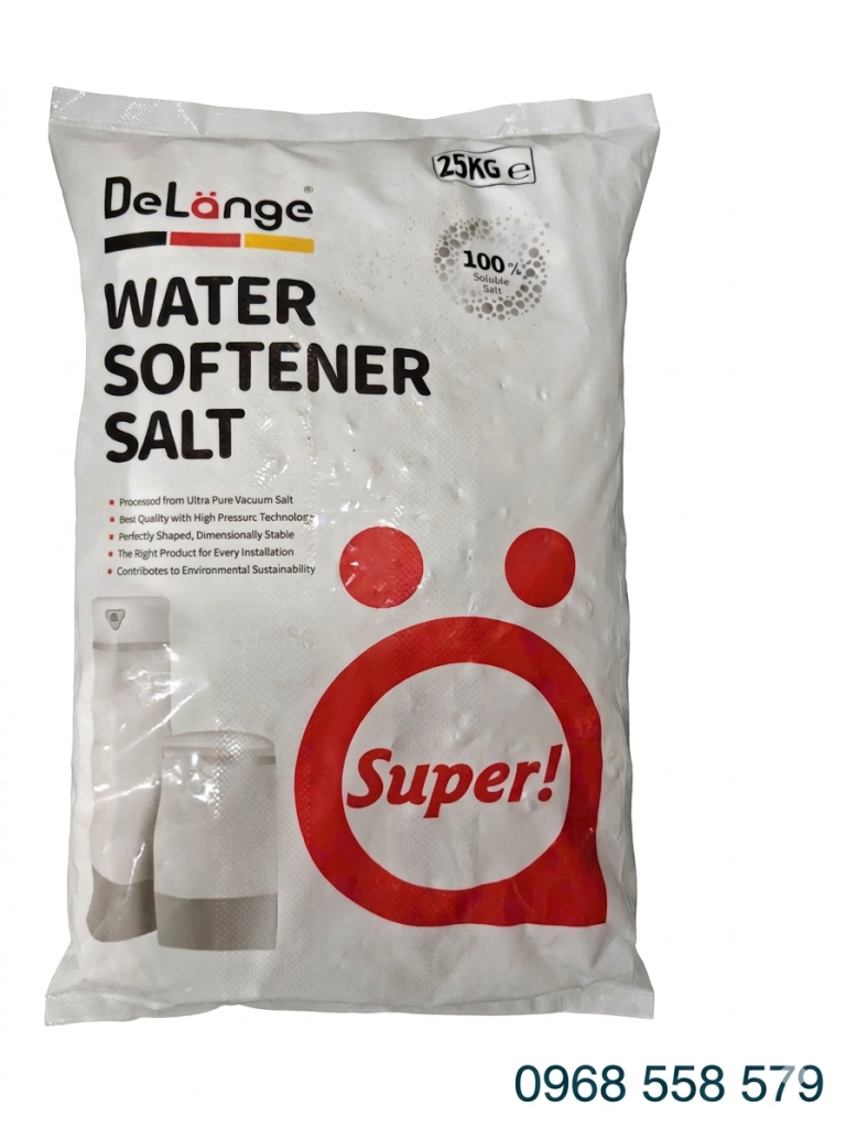 Muối hoàn nguyên Delange nhập khẩu Đức dành cho lọc tổng cao cấp như Pentair, Pro Elite