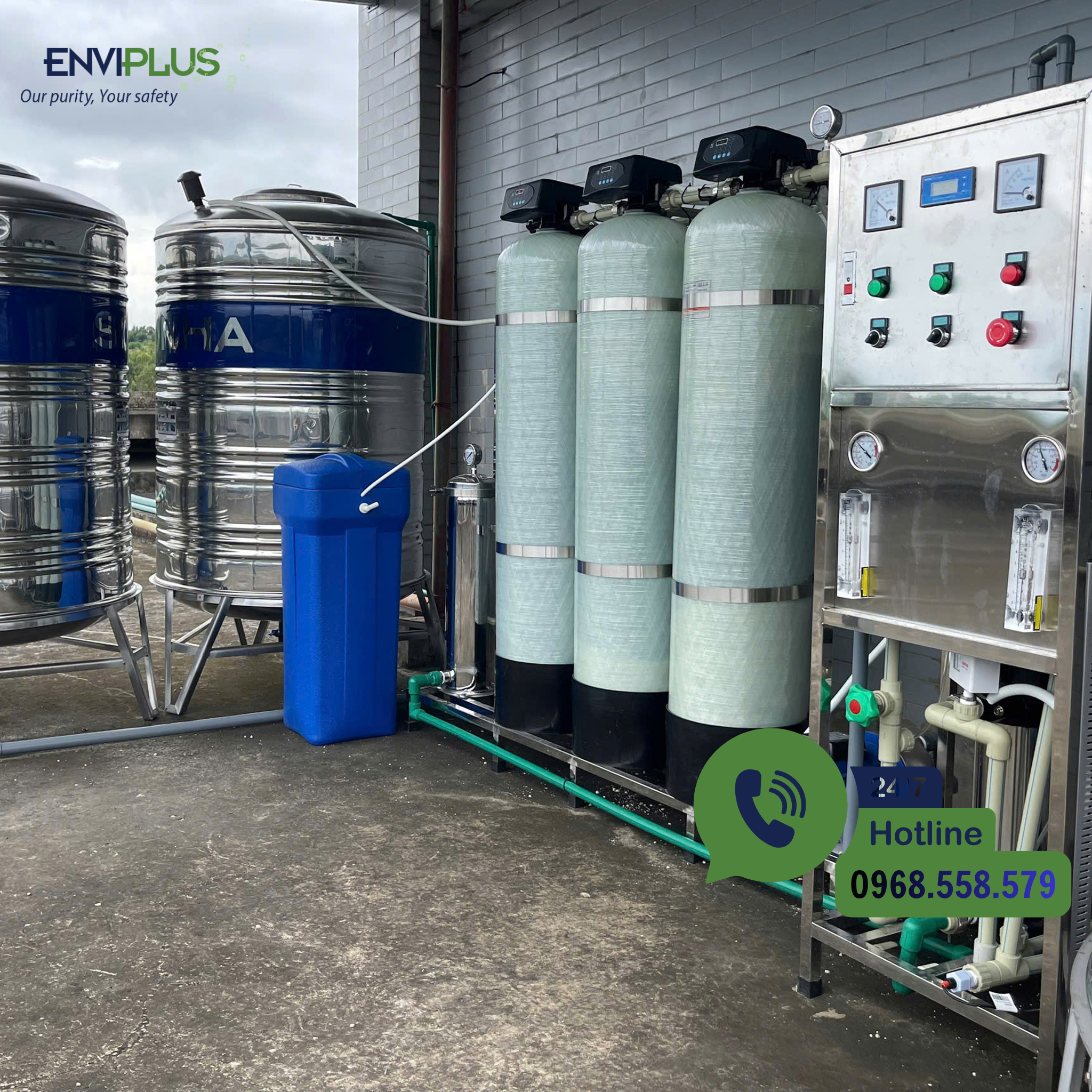 Hệ thống lọc nước RO công nghiệp 500L/h